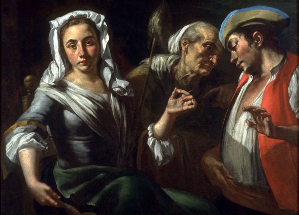 The diligent daughter by Gaspare Traversi